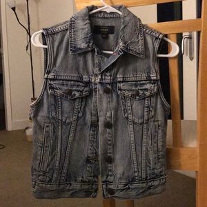 Jean vest from JCrew size XS